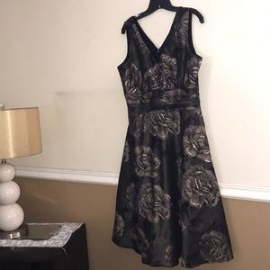 Gold and Black Dress with Sequins